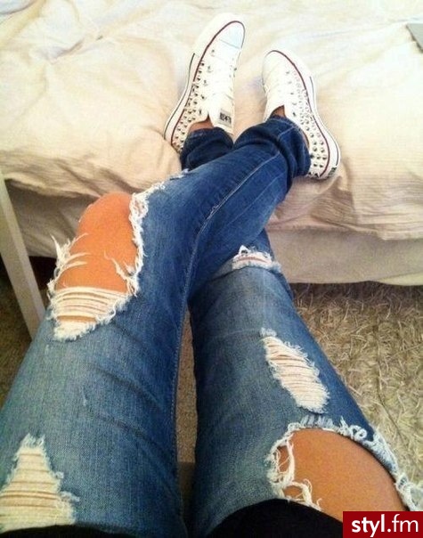 Jeansy Spodnie Moda