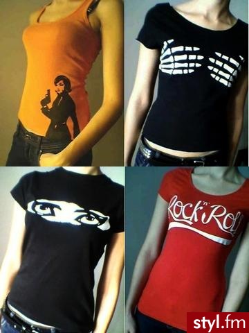 Moje produkcje - ręcznie malowane koszulki. http://www.luckyloserclothes.blogspot.com - Moda uliczna Inne Moda