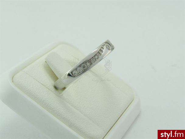 WĘC Pierścionek ze złota z diamentami LP-11B 0,12 J/Si - Pierścionki Biżuteria Moda