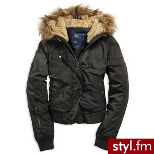 AE Women's Military Puffer (Olive) - American Eagle Outfitters - Polyvore. Pobrano ze strony: http://www.polyvore.com/cgi/thing?id=24699517 - Pozostałe Ciuchy Moda