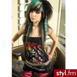 EMO Alternatywne Średnie Fryzury