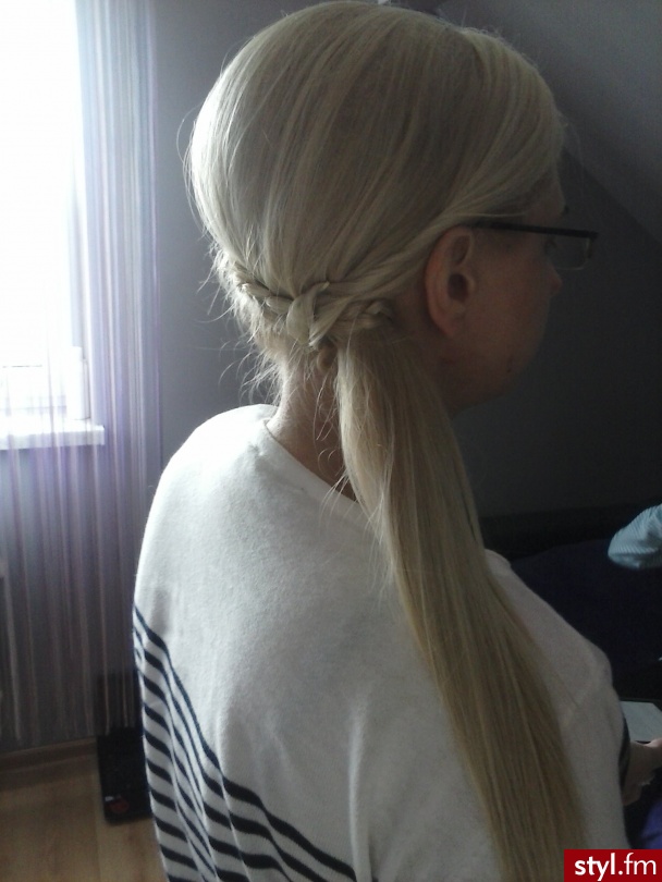 Blond Upięcie Proste Wieczorowe Długie Fryzury