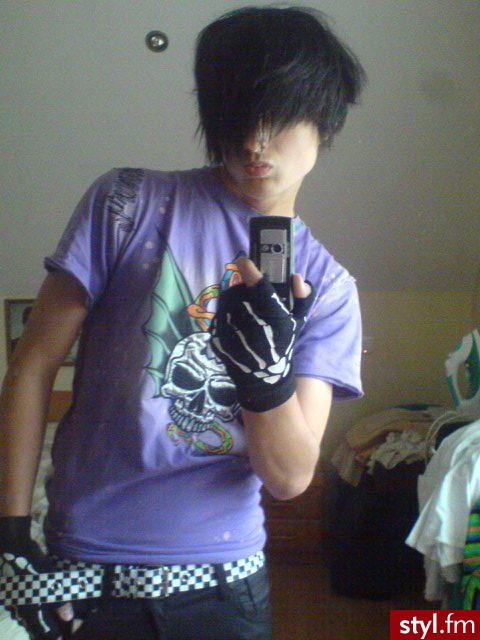 EMO Alternatywne Średnie Fryzury