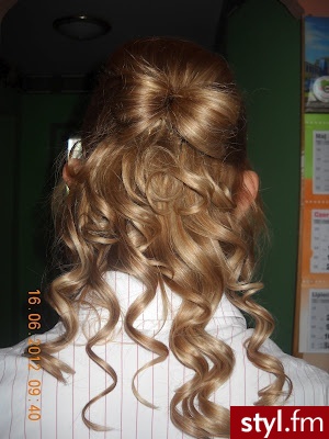 Blond Upięcie Kręcone Wieczorowe Długie Fryzury