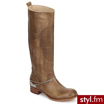 Now BUTY - TAUPE - Kozaki Buty Moda