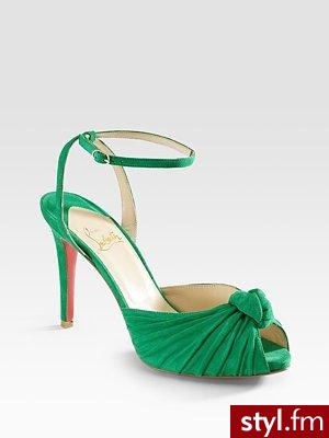 zamszowe sandałki od Louboutina 845$ - Pozostałe Buty Moda