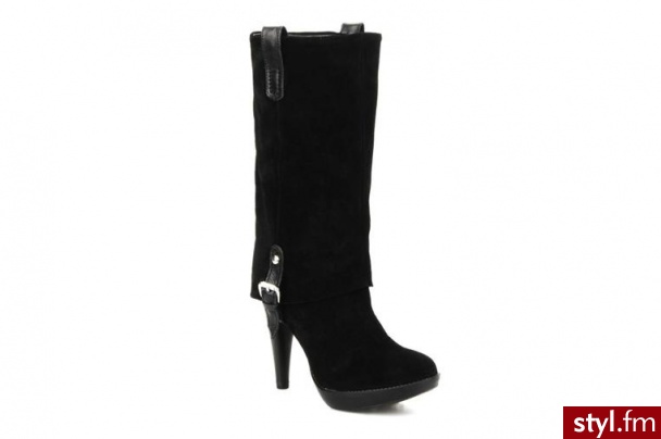Eden PÓŁBUTY I BOTKI CARLA BY (CZARNY) (Czarny) - Botki Buty Moda