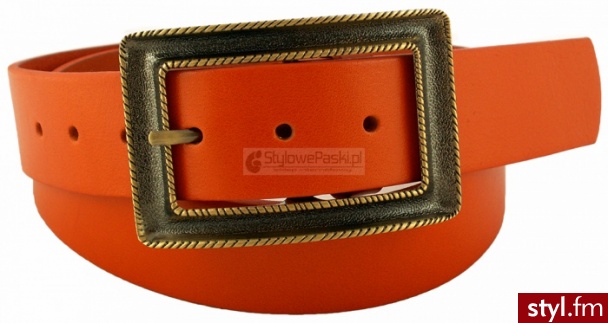 Stylowe Paski Pomarańczowy mod108 - Paski Dodatki Moda
