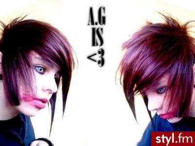 EMO Alternatywne Średnie Fryzury