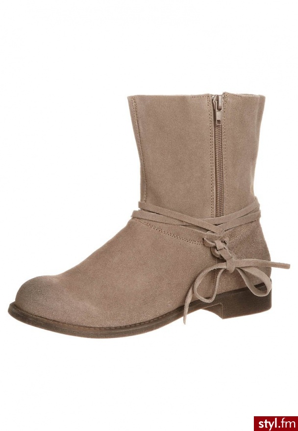 Pier One Botki i Ankle Boots szary - Botki Buty Moda