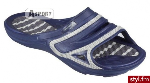 Klapki męskie TAHITI granatowe Aqua-Speed ( 461-10 ) Odcienie fioletu - Klapki Buty Moda