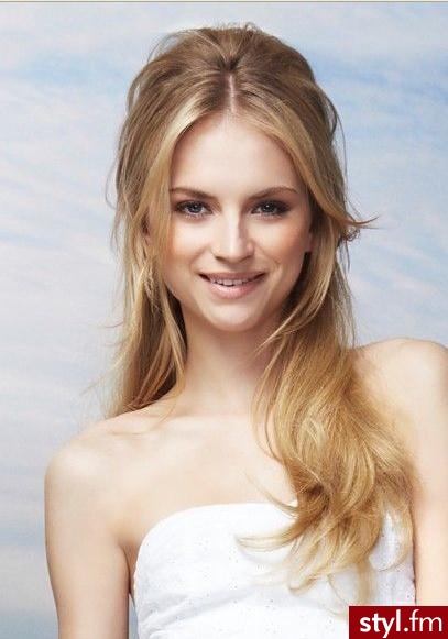 Blond Rozpuszczone Proste Na co dzień Długie Fryzury