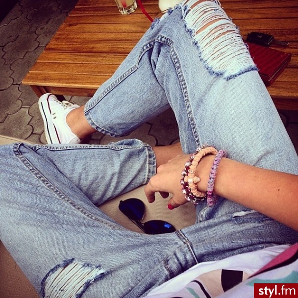 Jeansy Spodnie Moda