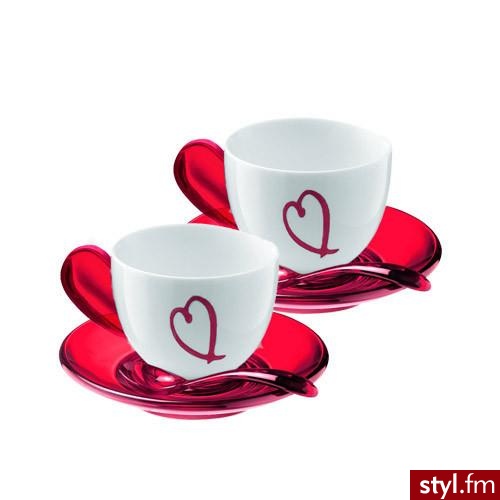 2 filiżanki do capuccino Guzzini Art & Cafe Love. Podaruj ukochanej osobie, by mieć pewność, że będzie o Tobie stale pamiętać! Cena: 179 zł / zauważyłam, że ktoś z nudów polubił dawać mi same oceny jeden. jeśli masz jaja, to napisałbyś chociaż, dlacze - Misz-masz