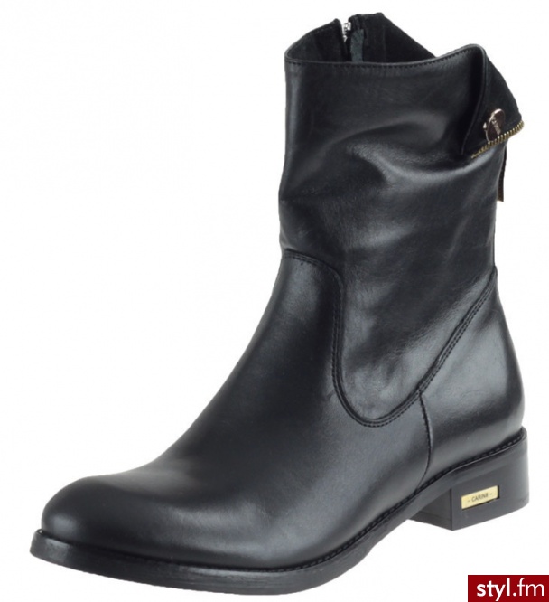 Carinii Botki B1918 Czarne ( cat.nero/zamsz ) - Botki Buty Moda
