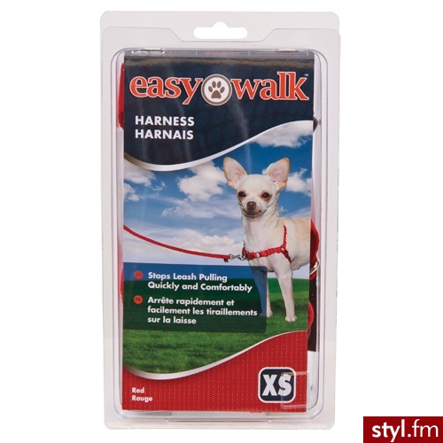 Czerwone szelki dla psa - EasyWalk - Psy Zwierzaki
