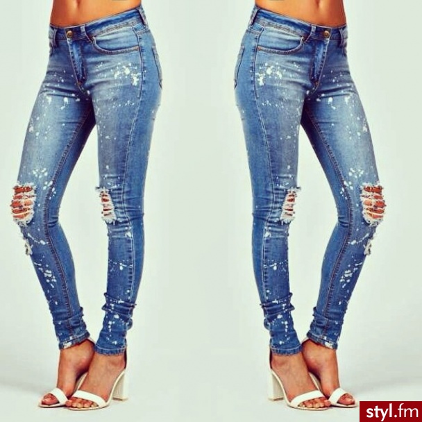 Jeansy Spodnie Moda