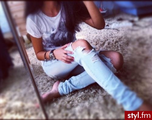 Jeansy Spodnie Moda