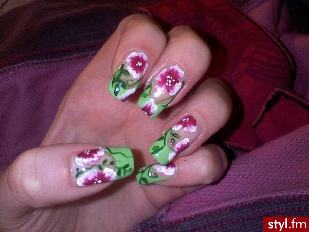 Spring flower time - Paznokcie