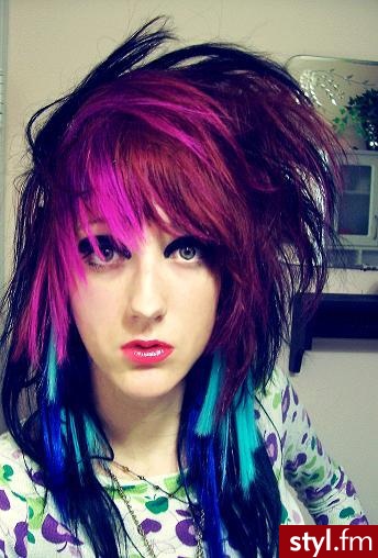 EMO Alternatywne Średnie Fryzury