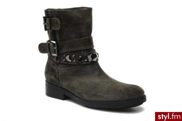 Luciano Barachini PÓŁBUTY I BOTKI CARY BY LUCIANO BARACHINI (Szary) - Botki Buty Moda