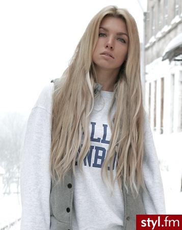 Blond Rozpuszczone Proste Na co dzień Długie Fryzury