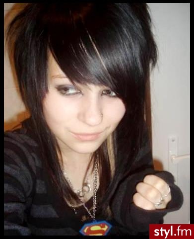 EMO Alternatywne Średnie Fryzury