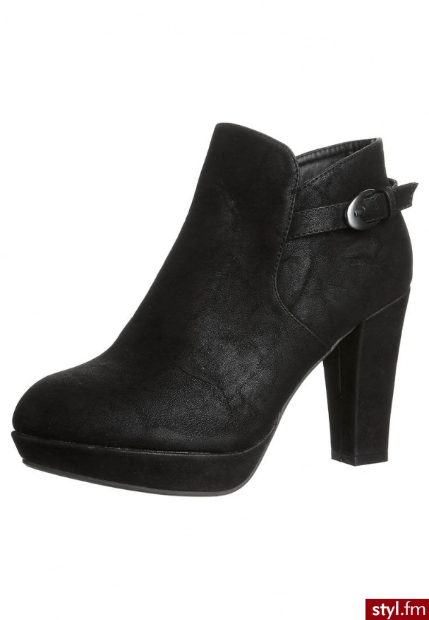 Even&Odd Botki czarny - Botki Buty Moda