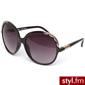 Gold-Trim Movie Star Sunglasses - Chloé - Polyvore. Pobrano ze strony: http://www.polyvore.com/cgi/thing?id=31425347 - Nakrycia głowy Dodatki Moda