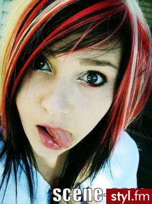EMO Alternatywne Średnie Fryzury