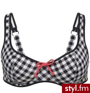 :]. Komfortowa góra od bikini w modną, czarno-białą kratkę. Mocny i praktyczny fason przydatny dla pań o większym biuście. Do kompletu kupić można także zgrabny, czarny dół w cenie 59.90 zł.
            KappAhl 69,90 - Pozostałe Ciuchy Moda