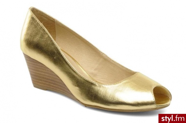 Georgia Rose KOTURNY FLIRAS BY GEORGIA ROSE (złoty) - Koturny Buty Moda