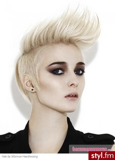 Blond Punk Rock Alternatywne Krótkie Fryzury