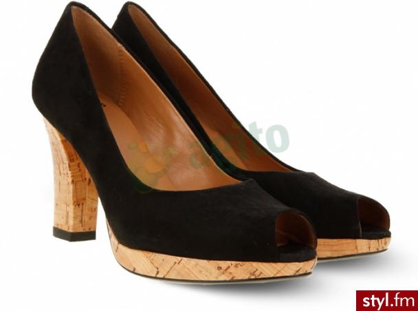 CLARKS Szpilki adina kendra zamszowe czarne 493514 - Szpilki Buty Moda