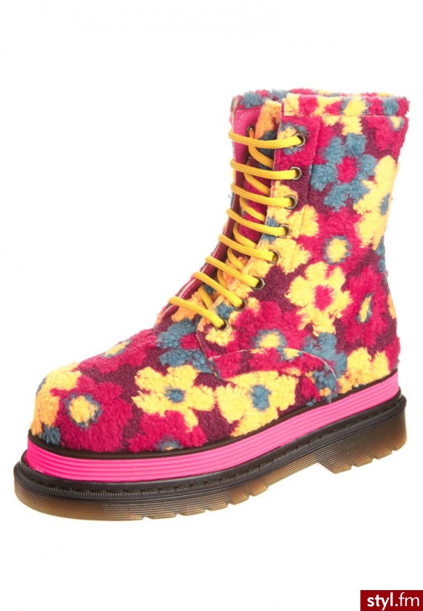 Buffalo Botki sznurowane kolorowy (9000-15-2) - Botki Buty Moda