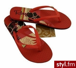 Roxy Klapki dziewczęce BELINDA GIRL czerwone roz.33 - Klapki Buty Moda