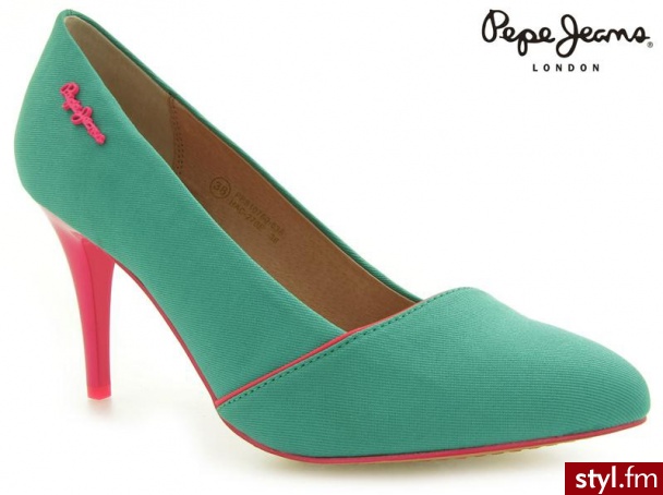 Pepe Jeans HHACKNEY YARMOUTH BLU FABRIC - Czółenka Buty Moda