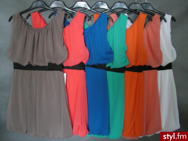 szyfon - Dzienne Sukienki Moda