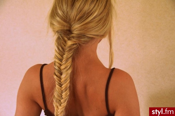 Blond Warkocze Proste Na co dzień Długie Fryzury