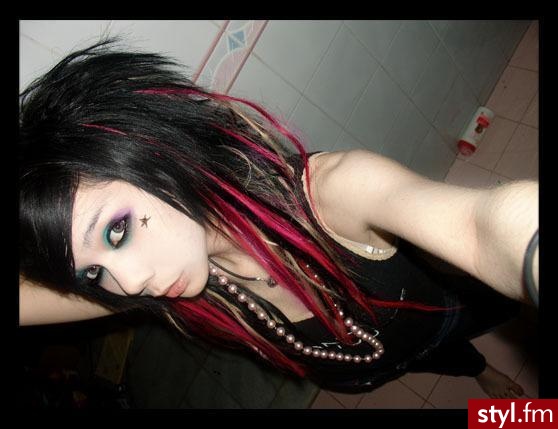 EMO Alternatywne Średnie Fryzury