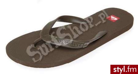 KLAPKI QUIKSILVER 2011 MOLOKAI BASIC 46 BROWN - MĘSKIE - Klapki Buty Moda