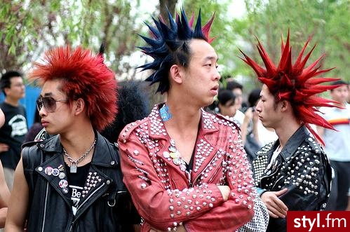 Punk Rock Alternatywne Średnie Fryzury