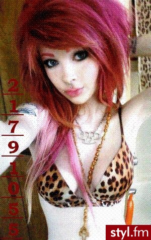 EMO Alternatywne Średnie Fryzury