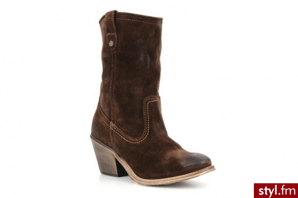 IKKS PÓŁBUTY I BOTKI GABRIELLA BY (BRĄZOWY) (Brązowy) - Botki Buty Moda