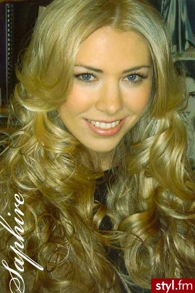 Blond Rozpuszczone Kręcone Na co dzień Długie Fryzury