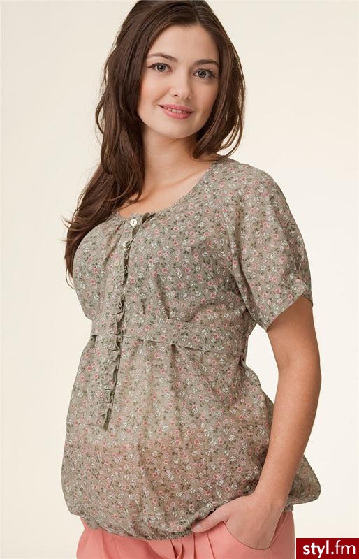 Mama i Ja odzież ciążowa Nancy bluzka (beżowy) - Tuniki Ciuchy Moda