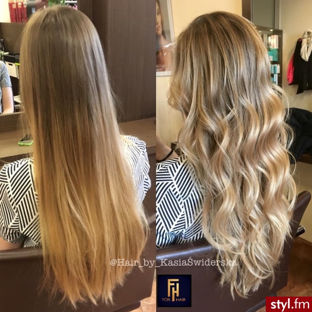http://forhairsobieski.pl/ SOMBRE OLAPLEX WARSZAWA DOBRY FRYZJER - Kręcone z grzywką Na co dzień Długie Fryzury
