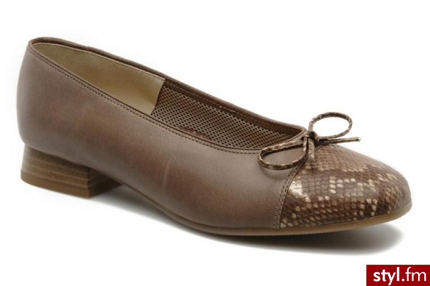 Ara BALERINKI BARI BY ARA (Brązowy) - Balerinki Buty Moda