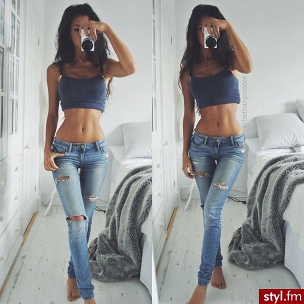 Jeansy Spodnie Moda
