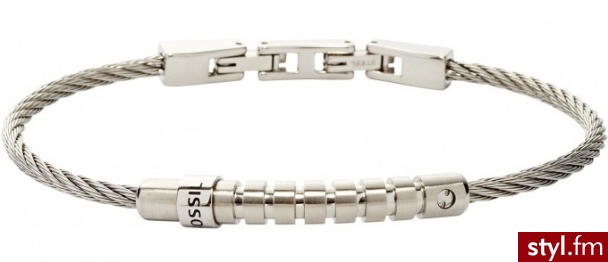 Bransoletka męska Fossil  JF00050040 - Bransoletki Biżuteria Moda